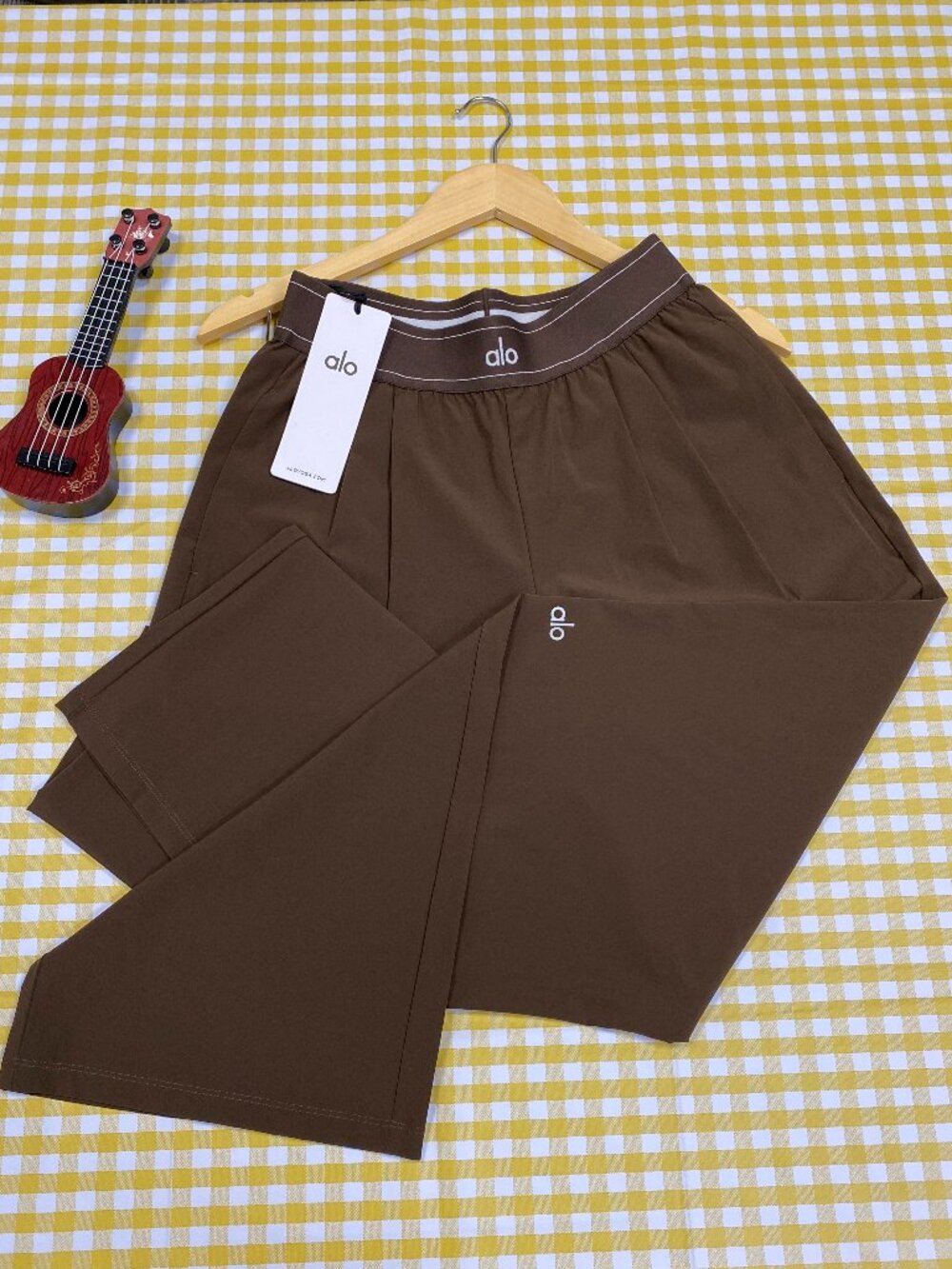 ALO Yoga NWT☕Espresso Brown Suit Up Trouser 30" Inseam - Picture 2 of 9